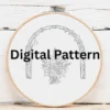 Autumnal Folk Floral Mandala | Hand Embroidery Pattern PDF