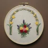 Autumnal Folk Floral Mandala – Beginner Edition | Hand Embroidery Pattern PDF