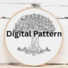 Braided Tree Embroidery | Hand Embroidery Pattern PDF