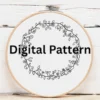 Delicate Vine Wreath Embroidery | Hand Embroidery Pattern PDF
