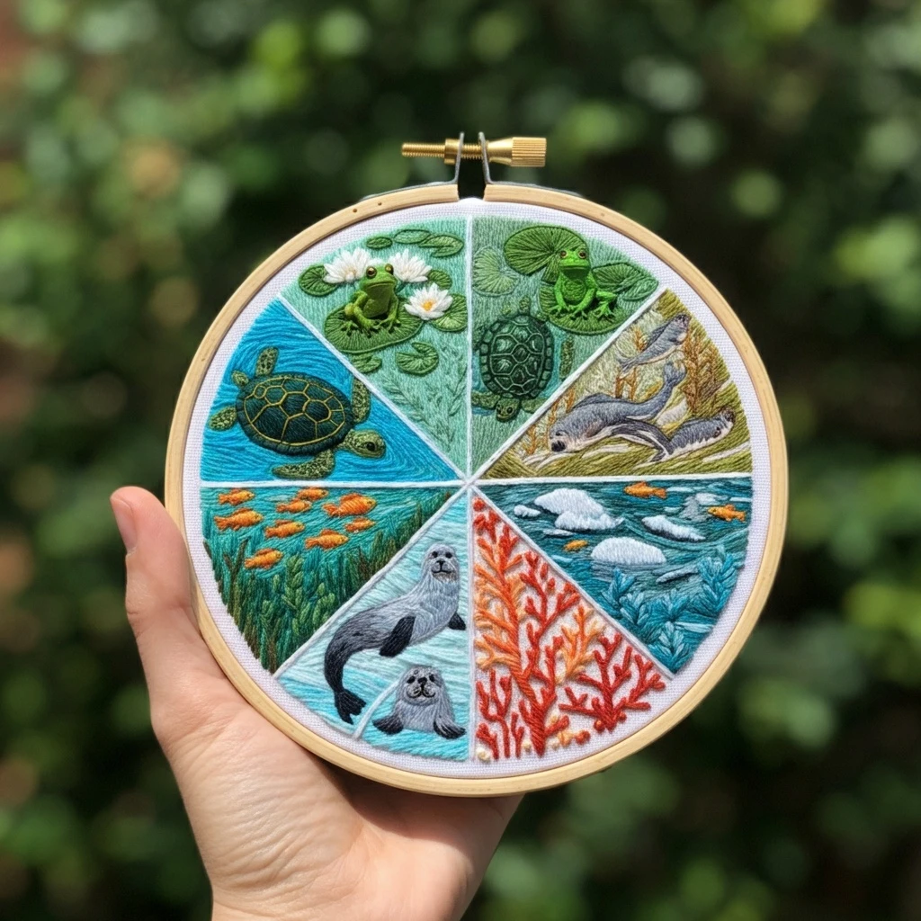 Embroidered Ecosystem Wheel