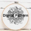 Exotic Bloom Mandala Hand Embroidery | Hand Embroidery Pattern PDF