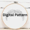 Floral Bouquet with Calligraphy Embroidery | Hand Embroidery Pattern PDF