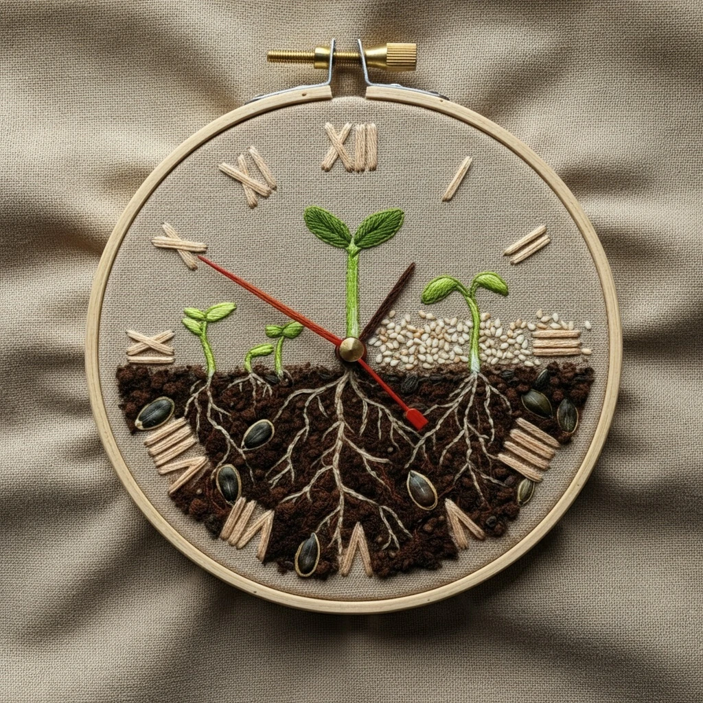 Growth Cycle Sprout Clock