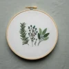 Kitchen Herbs: A Beginner's Guide to Greenery Stitches | Hand Embroidery Pattern PDF