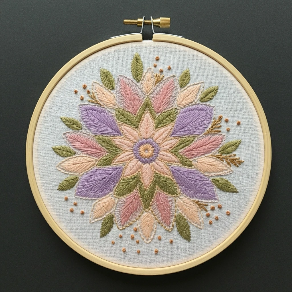 Mandala Flower Embroidery