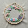 Mixed Wildflower & Fern Hand Embroidered Hoop Art | Hand Embroidery Pattern PDF