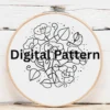 Night Sky Morning Glories | Hand Embroidery Pattern PDF