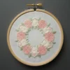 Pastel Hydrangea & Rose Wreath Hand Embroidery | Hand Embroidery Pattern PDF
