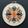 Romantic Floral Arch and Bouquet | Hand Embroidery Pattern PDF