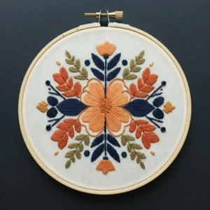 Romantic Floral Arch and Bouquet | Hand Embroidery Pattern PDF