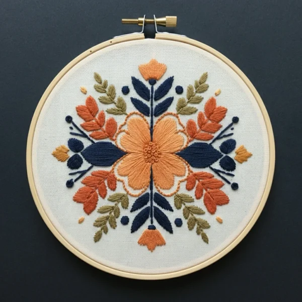 Romantic Floral Arch and Bouquet | Hand Embroidery Pattern PDF