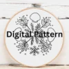 Seasonal Coastal Foliage & Shells: Color Blending Practice | Hand Embroidery Pattern PDF