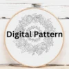 Soft Pastel Meadow Wreath | Hand Embroidery Pattern PDF