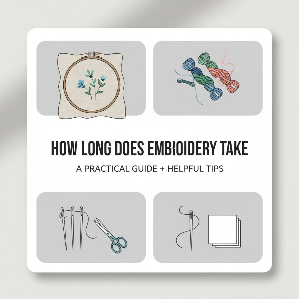 How long does embroidery take: A practical guide + helpful tips