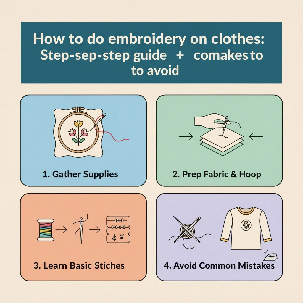 How to do embroidery on clothes: Step-by-step guide + common mistakes to avoid