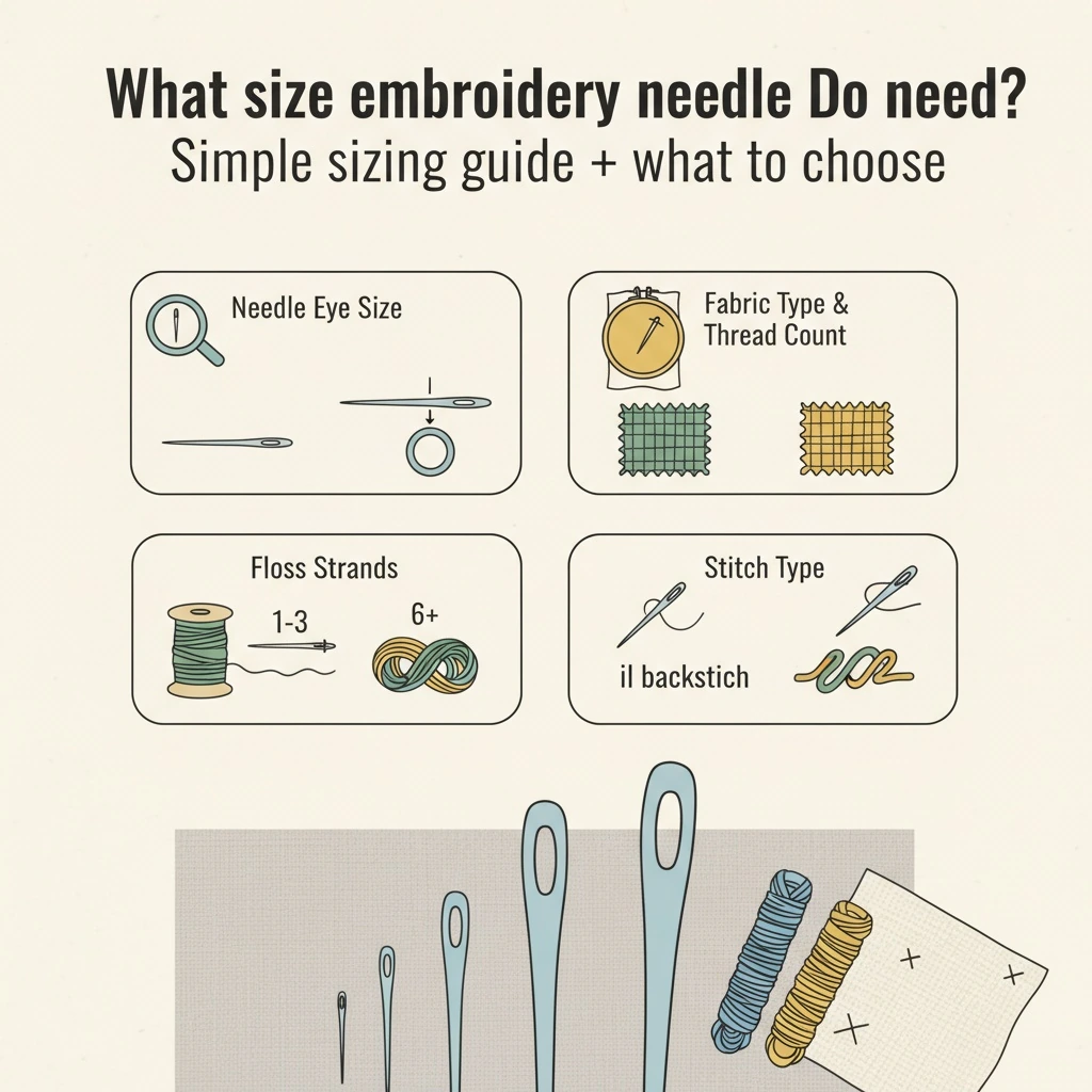 What size embroidery needle do i need? Simple sizing guide + what to choose