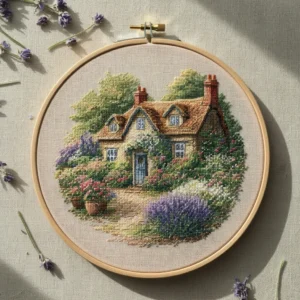 Cottage Garden Haven | Hand Embroidery Pattern PDF