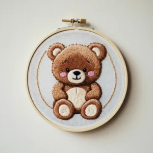 Cuddle Me Teddy Bear | Hand Embroidery Pattern PDF