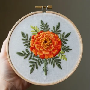 The Central Bloom | Hand Embroidery Pattern PDF