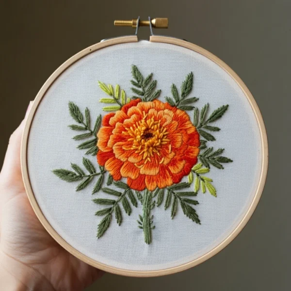 The Central Bloom | Hand Embroidery Pattern PDF