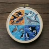 The Four Seasons of Wildlife Embroidery | Hand Embroidery Pattern PDF