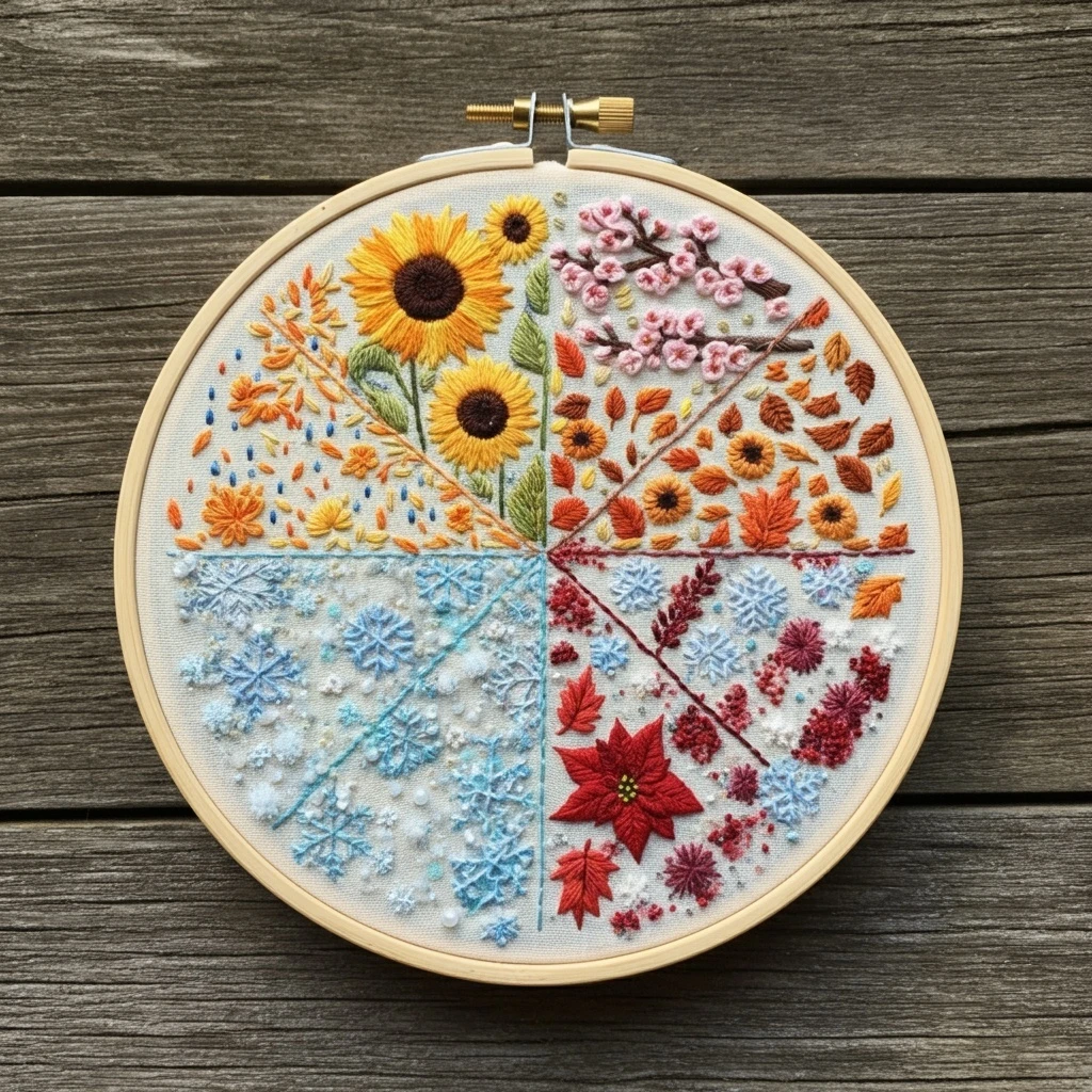 Beginner's Guide  Four Seasons Divided Embroidery