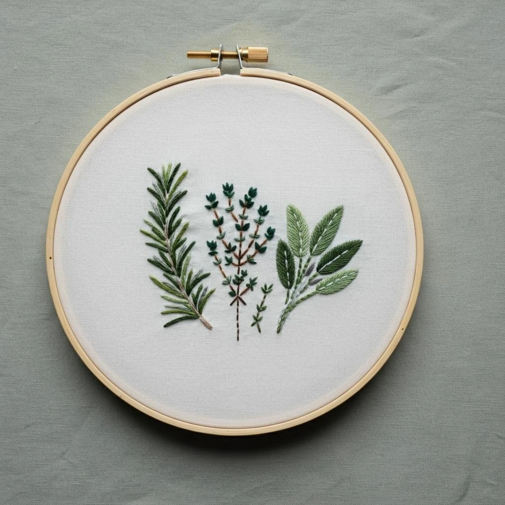 Kitchen Herbs  A Beginner's Guide to Greenery Stitches