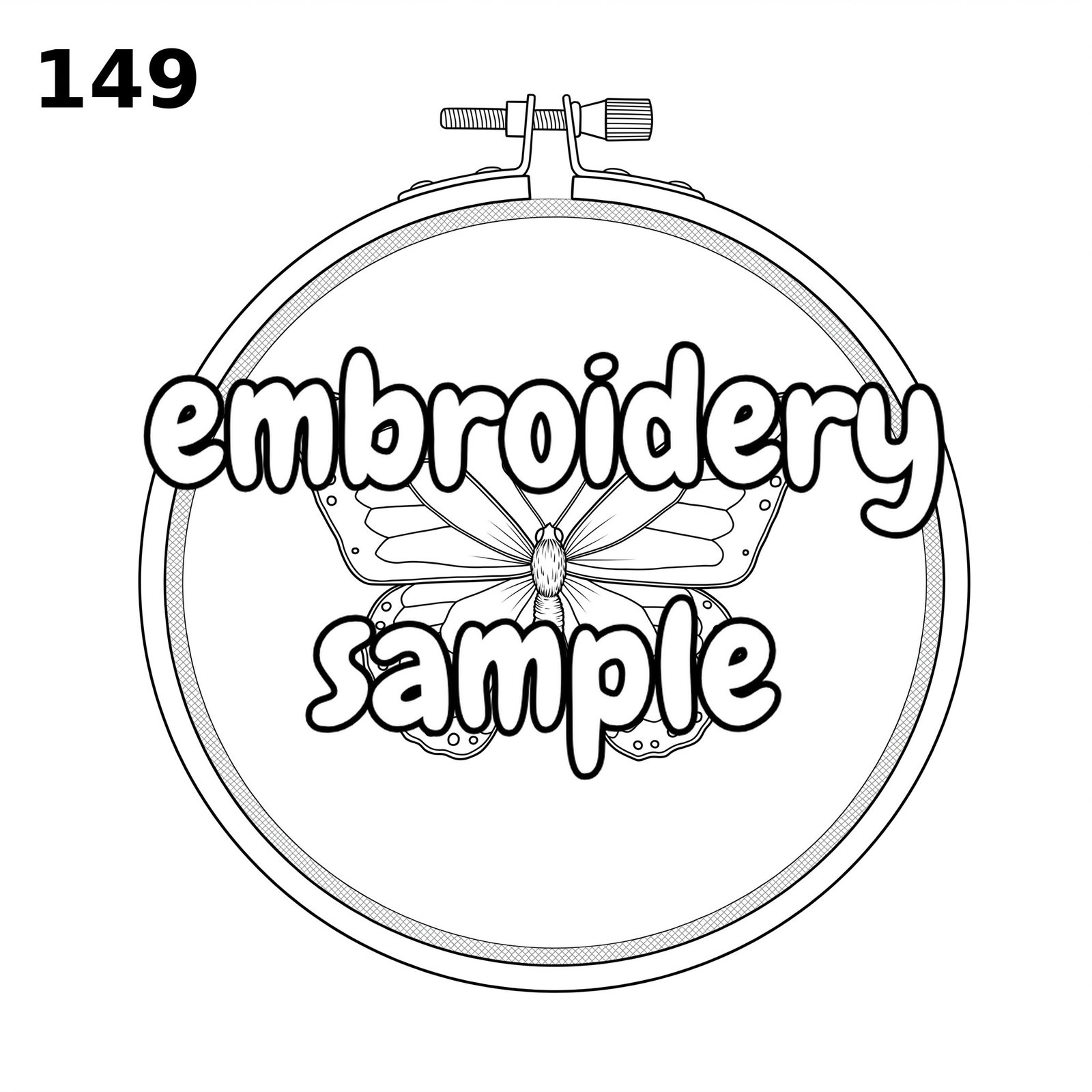 Specific Theme Hand Embroidery Pattern: Stitch a Vivid Butterfly with Floral Accents - Downloadable PDF for Hoop Art - Image 2