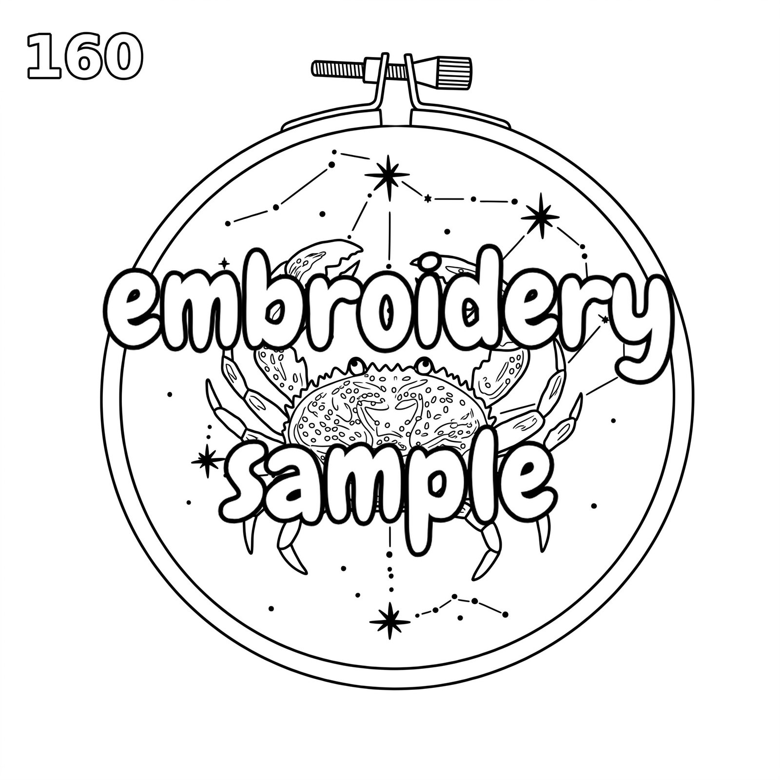 Hand Embroidery Pattern: Scorpio Star Mandala Design - Downloadable PDF Hoop Art - Image 2