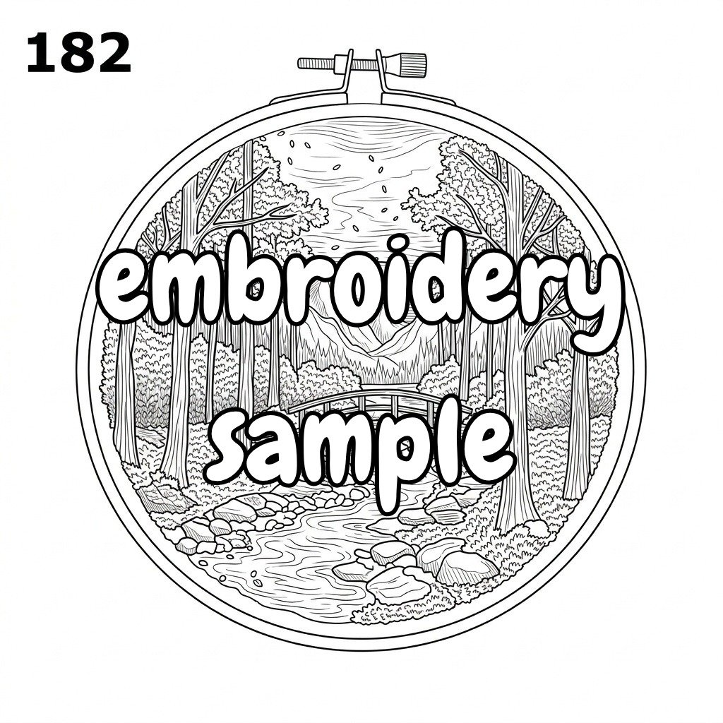 Specific Theme Hand Embroidery Pattern: Nature's Retreat - Image 2