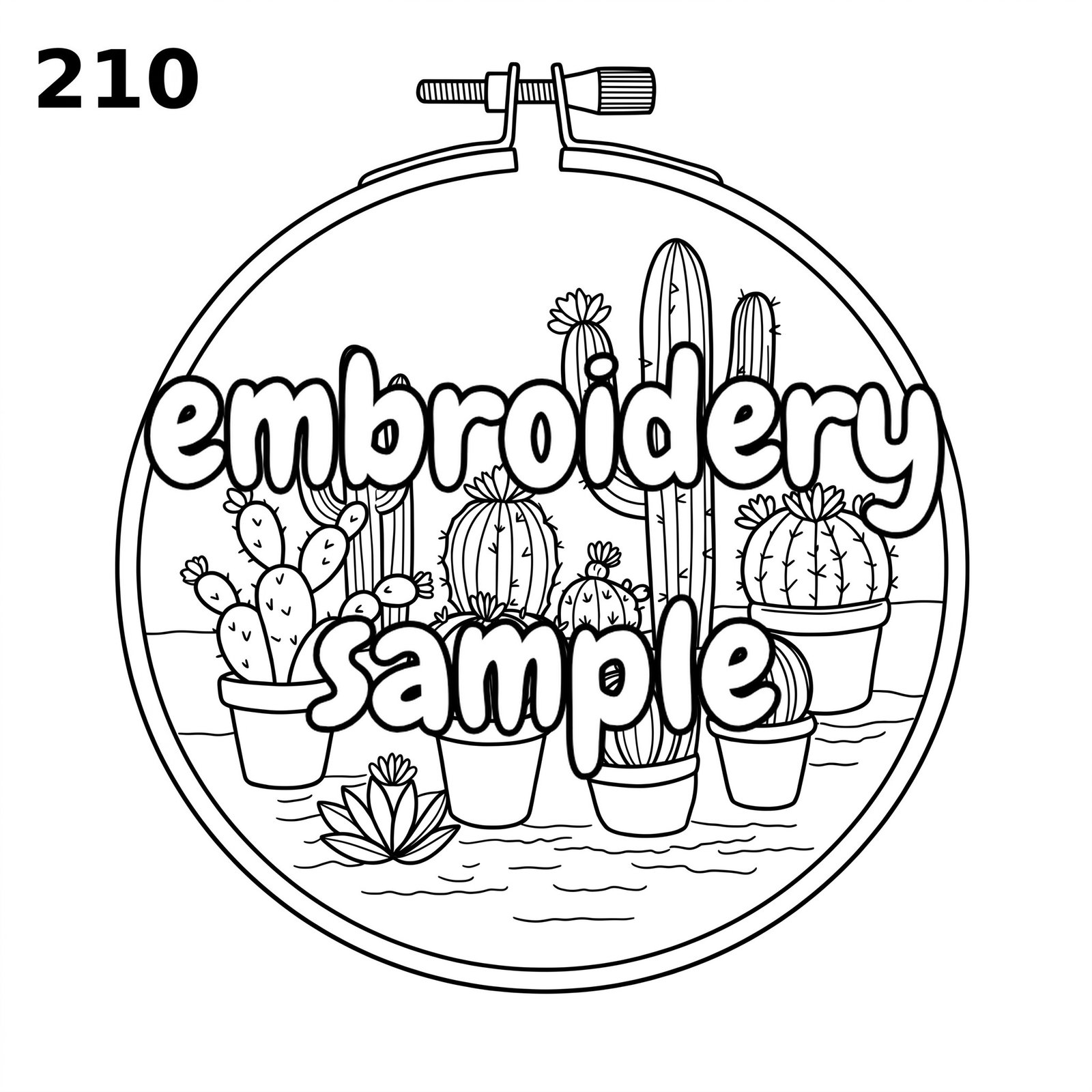 Cactus Garden Hand Embroidery Pattern | Embroidery PDF: Stitch a Southwestern Desert-Inspired Scene - Downloadable PDF - Image 2