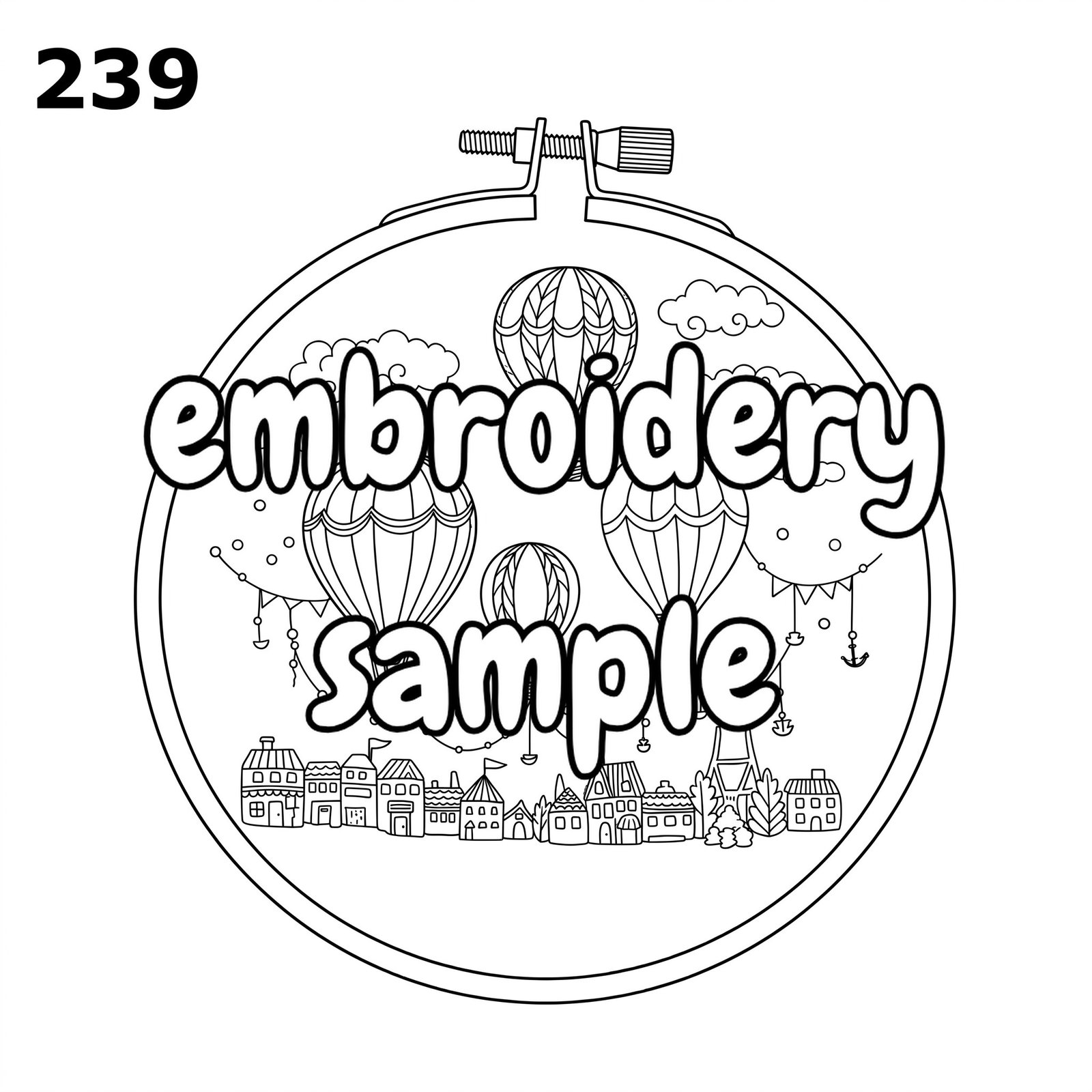 Elevated Dreams Hand Embroidery Pattern: Aerial Adventure in a Sky of Possibilities - Image 2