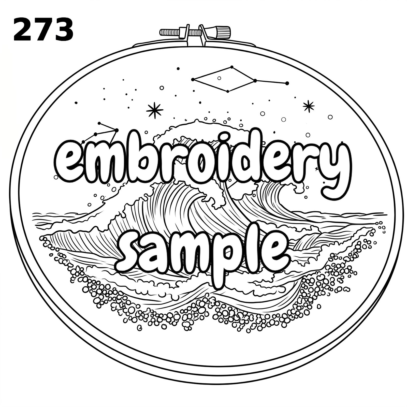 Hand Embroidery Pattern: Stitch the Wonders of the Night Sky with Constellations and Comets - Downloadable PDF Hoop Art - Image 2