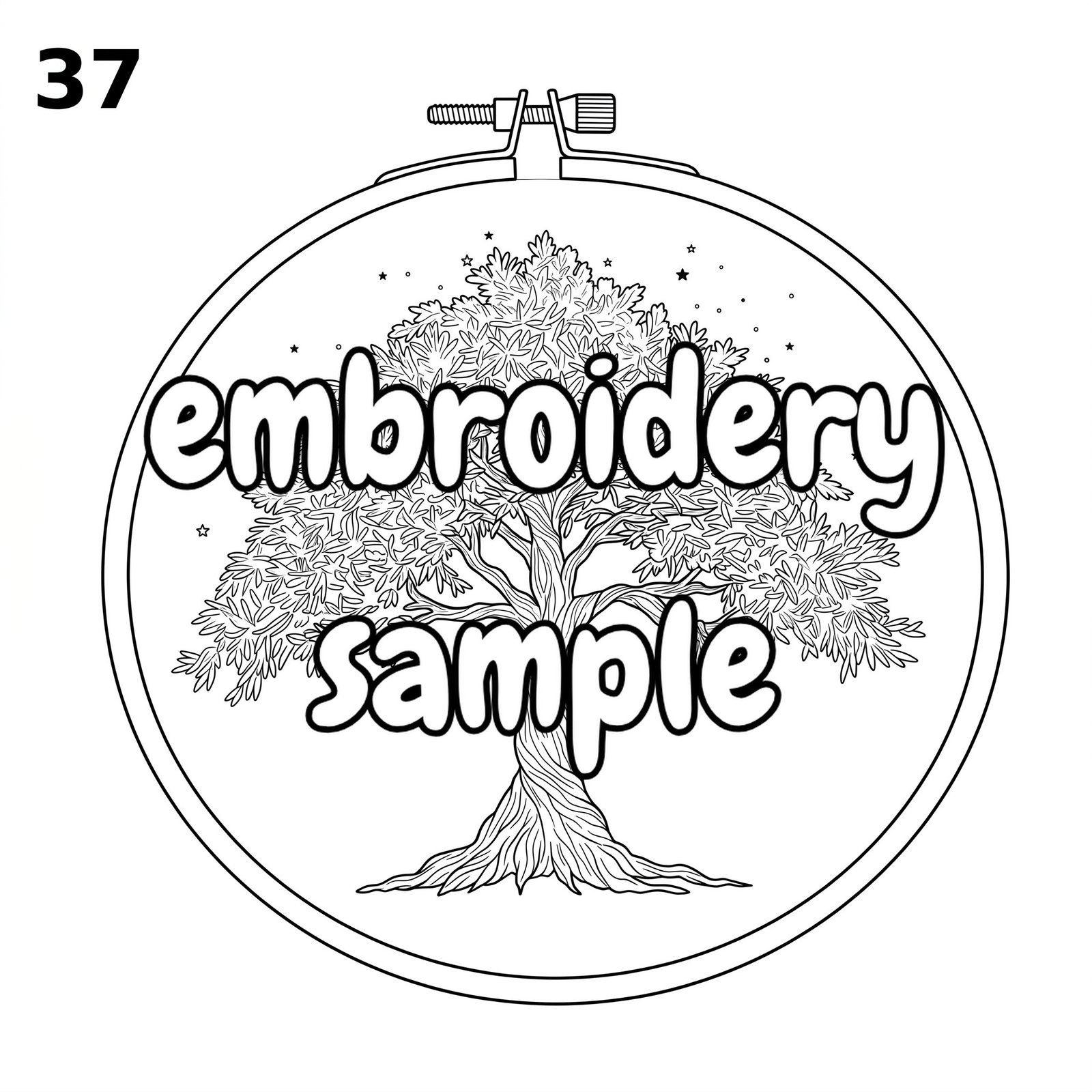 Tree of Life Hand Embroidery Pattern: Downloadable PDF Embroidery Hoop Art Design - Image 2