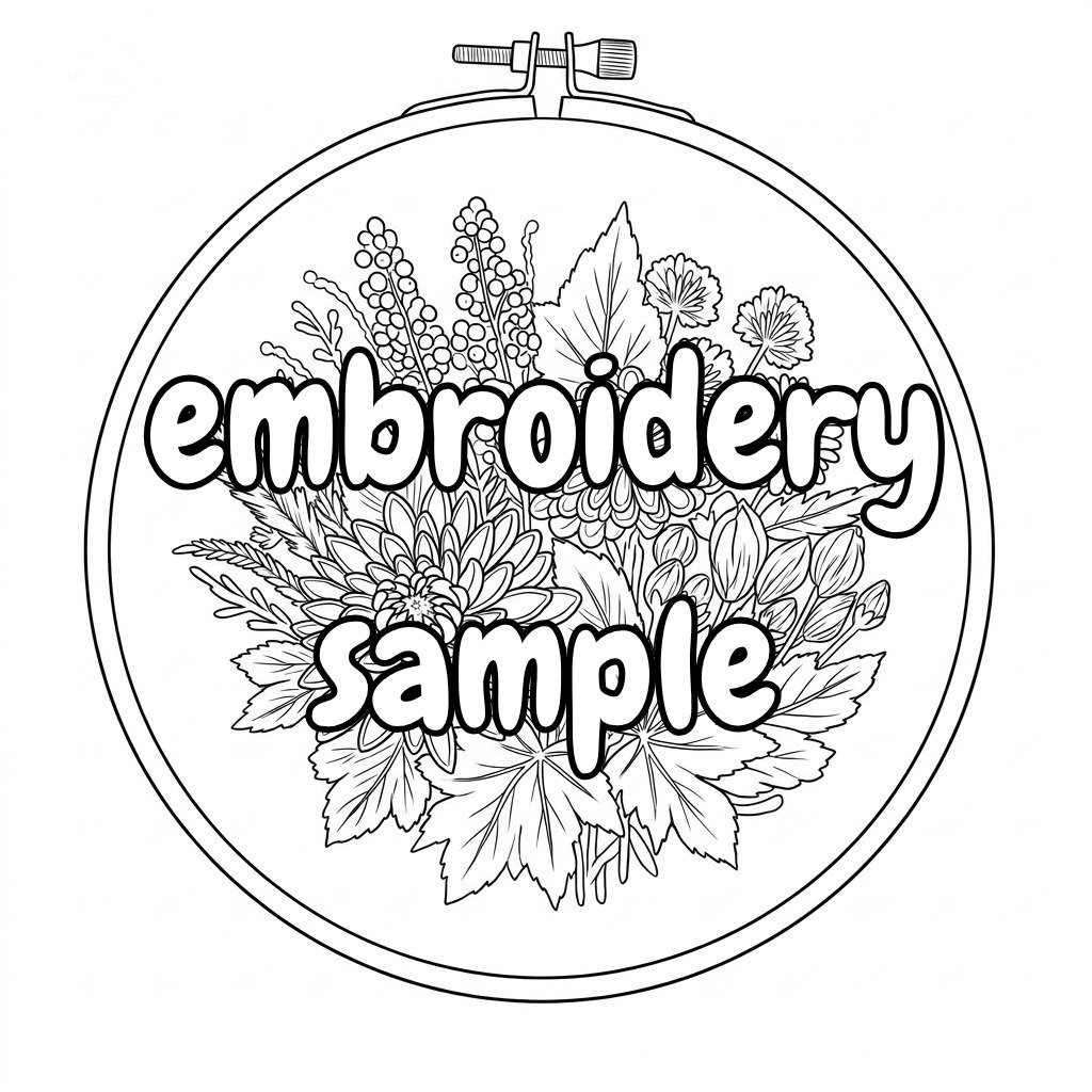 Autumn Flower Embroidery Pattern: Capture the Season's Beauty - Downloadable PDF - Image 2