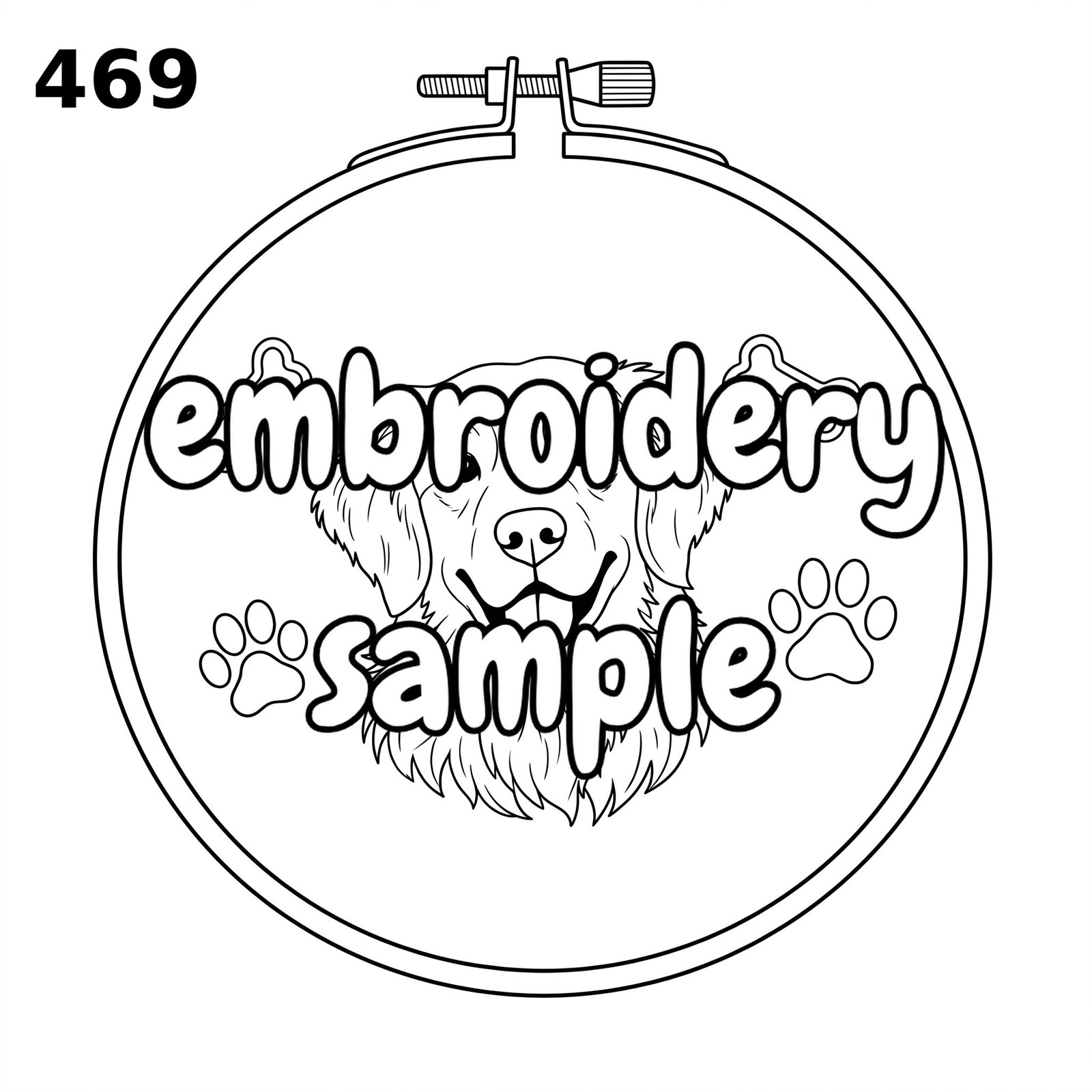 Charming Dog Hoop Art Embroidery Pattern: Stitch a Cozy Scene with Your Furry Friend - Downloadable PDF Hand Embroidery - Image 2