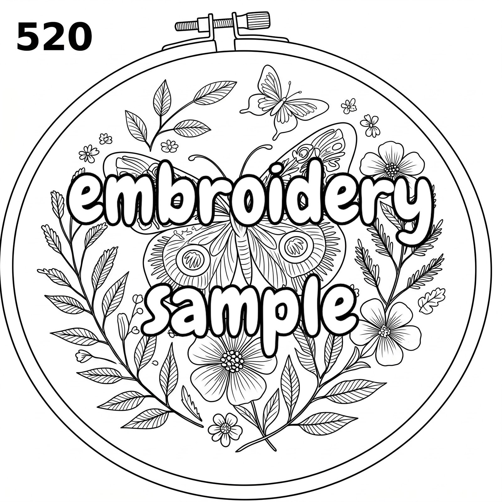 Butterfly Floral Hand Embroidery Pattern: Stitch a Vibrant Scene with Butterflies and Flowers - Downloadable PDF - Image 2