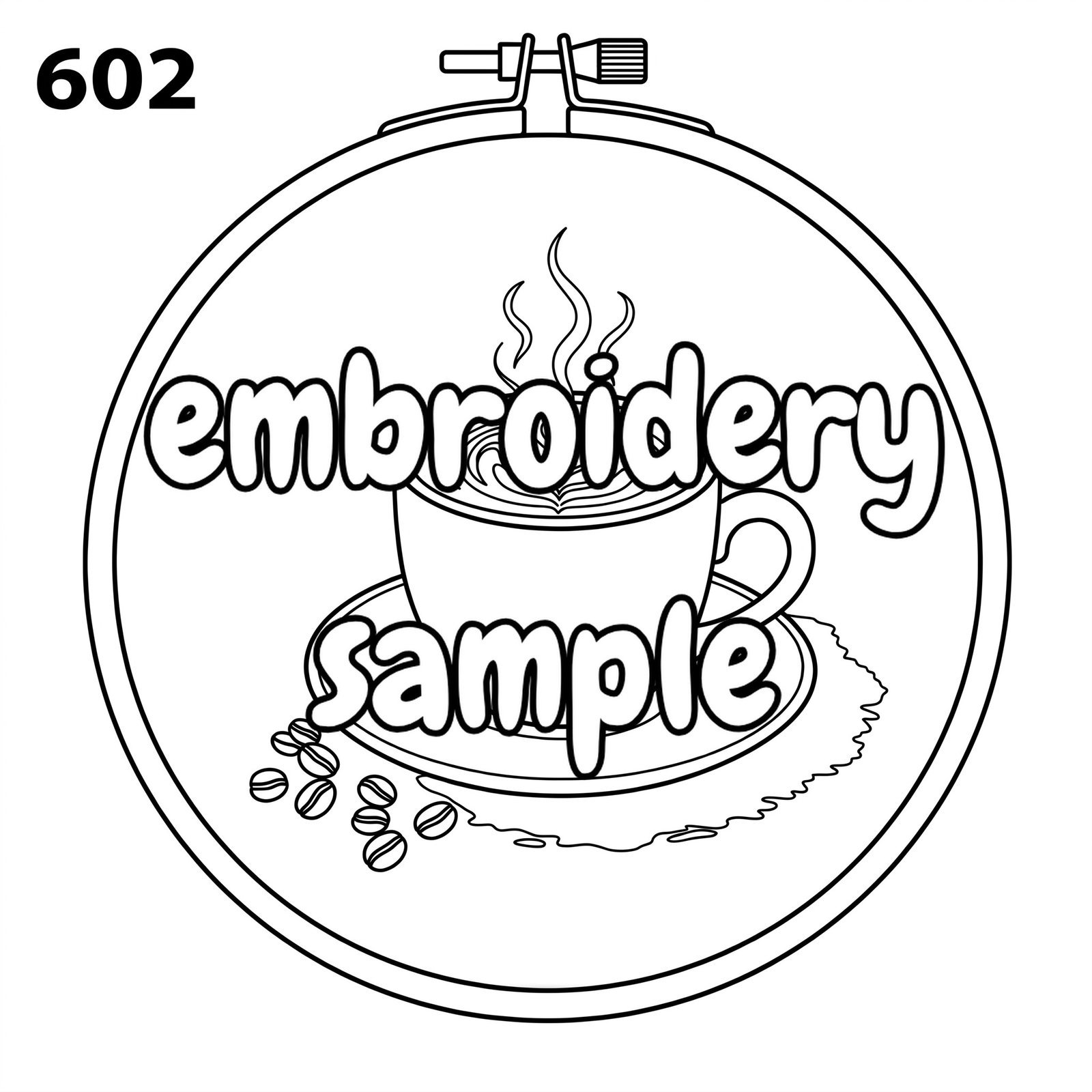 Café Coziness Hand Embroidery Pattern: Stitch a charming scene with a coffee cup and a cozy cafe atmosphere - Downloadable PDF - Image 2