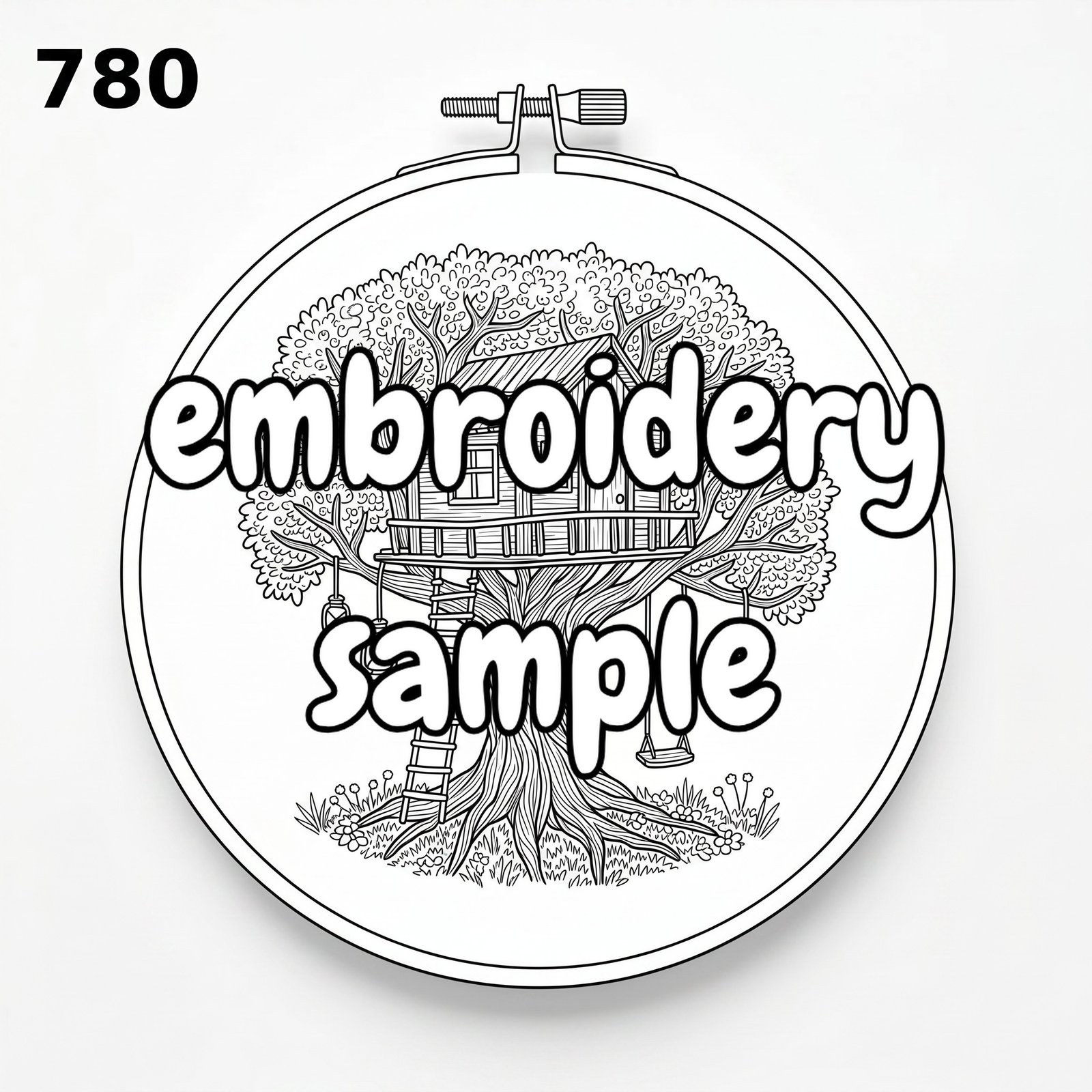 Specific Theme Hand Embroidery Pattern: Quaint Treehouse with Birds, Perfect for Crafting Enthusiasts - Embroidery PDF - Image 2