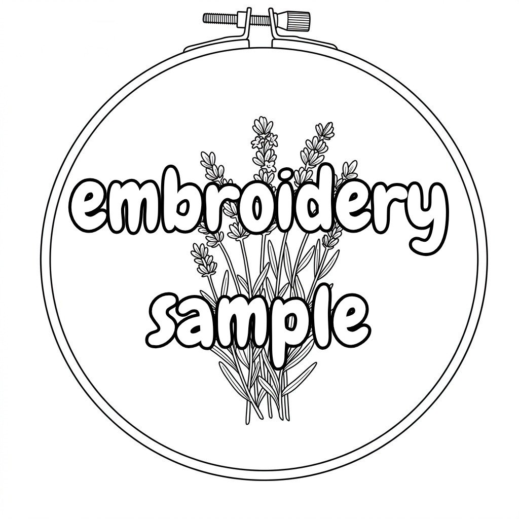 Hand Embroidery Pattern: Lavender Fields in Hoop Art - Downloadable PDF - Image 2