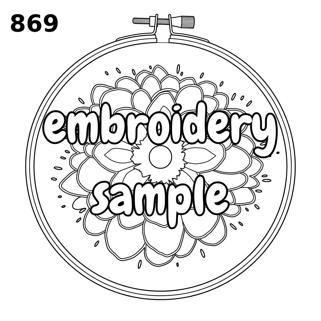 Embroidery Pattern: Stitch a Vibrant Floral Hoop Art - Downloadable PDF - Image 2