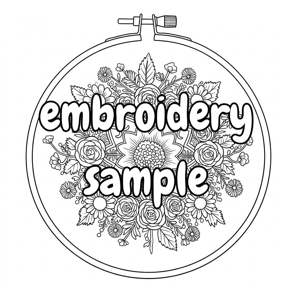 Colorful Floral Embroidery Pattern: Hand Embroidery Hoop Art Design for Nature Lovers - Downloadable PDF - Image 2