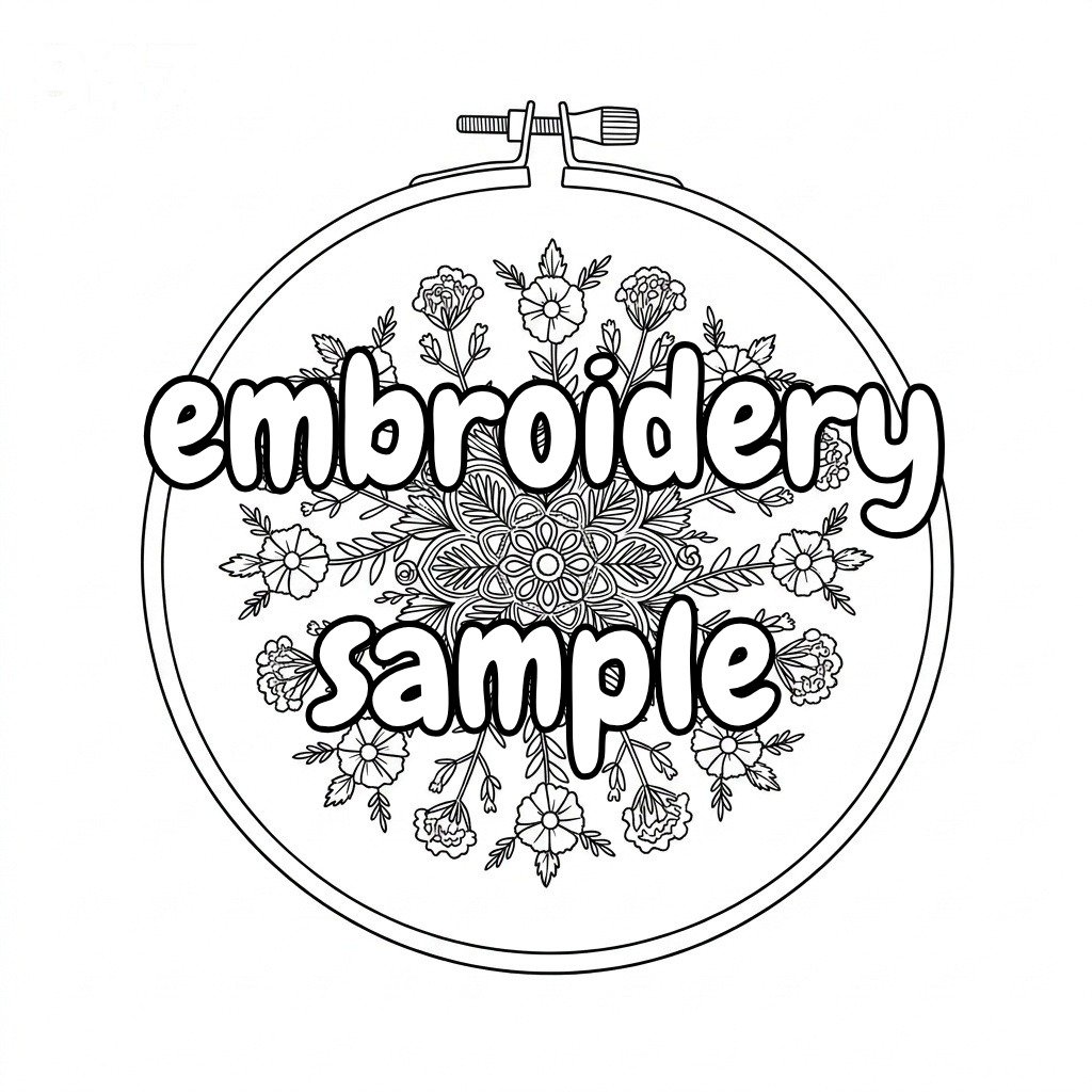 Beautiful Floral Hoop Art Embroidery Pattern: Downloadable PDF Hand Embroidery - Image 2
