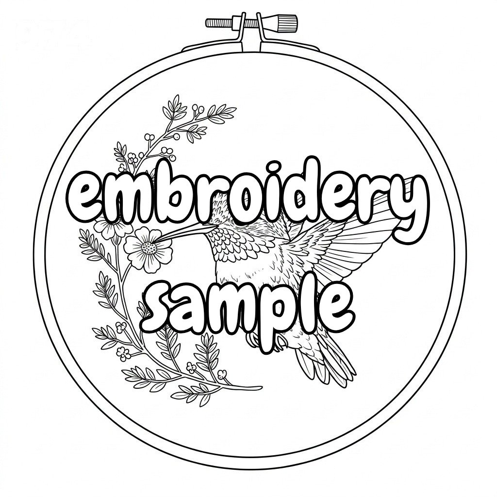 Charming Bird Hoop Art Embroidery Pattern: Bring Nature's Charm to Your DIY Hoop Art - Downloadable PDF - Image 2